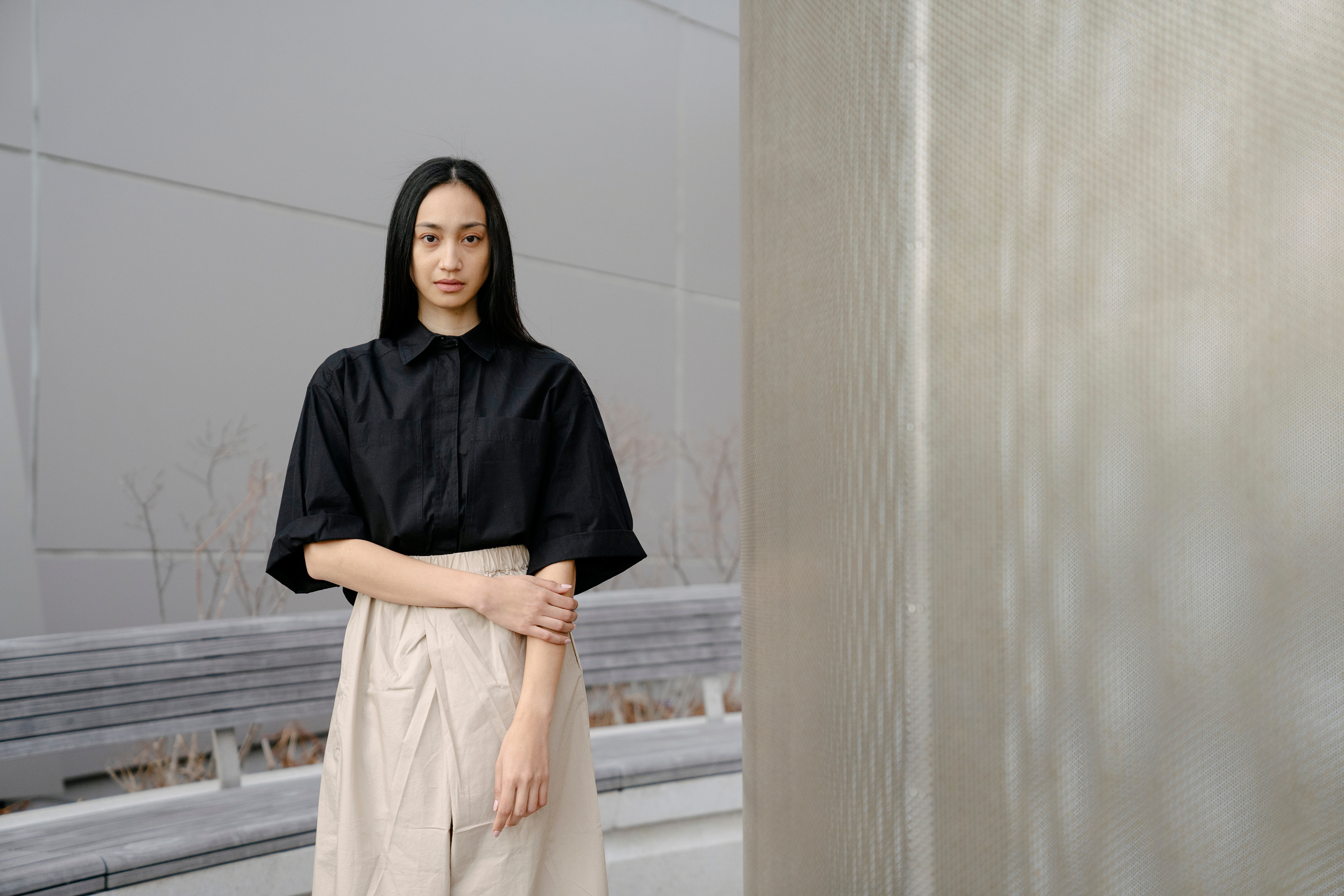 Brunette Fashion Model Posing 